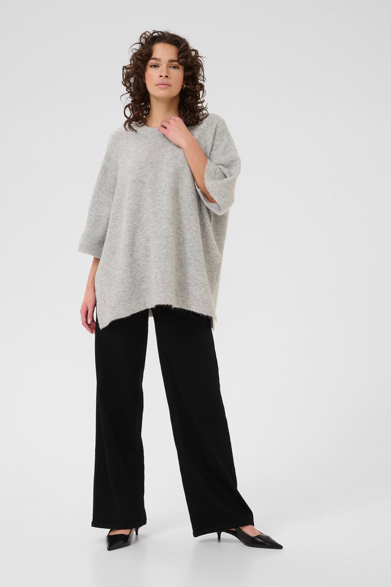 KAFFE KAniel Pullover Light Grey Melange