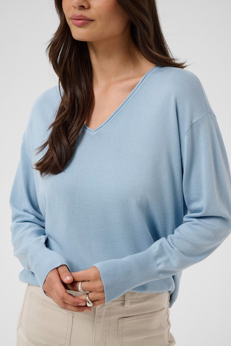 KAFFE KAlizza Mai Pullover-Blue Fog