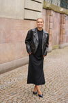KAFFE KAjane Black Wash Leather Jacket