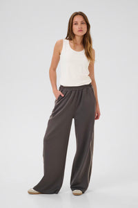 KAFFE KAarina Jersey Vest Top-Chalk White