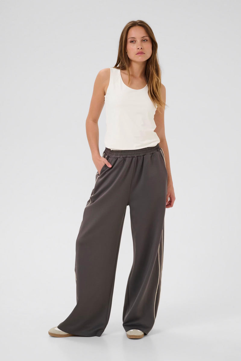 KAFFE KAarina Jersey Vest Top-Chalk White