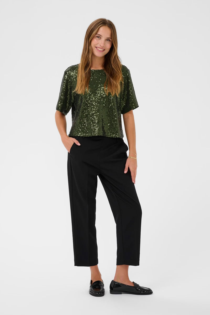 KAFFE KAmiranda Blouse-Ivy Green