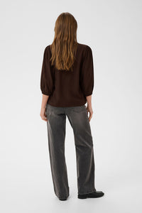 KAFFE KAalberta Blouse Coffee Bean