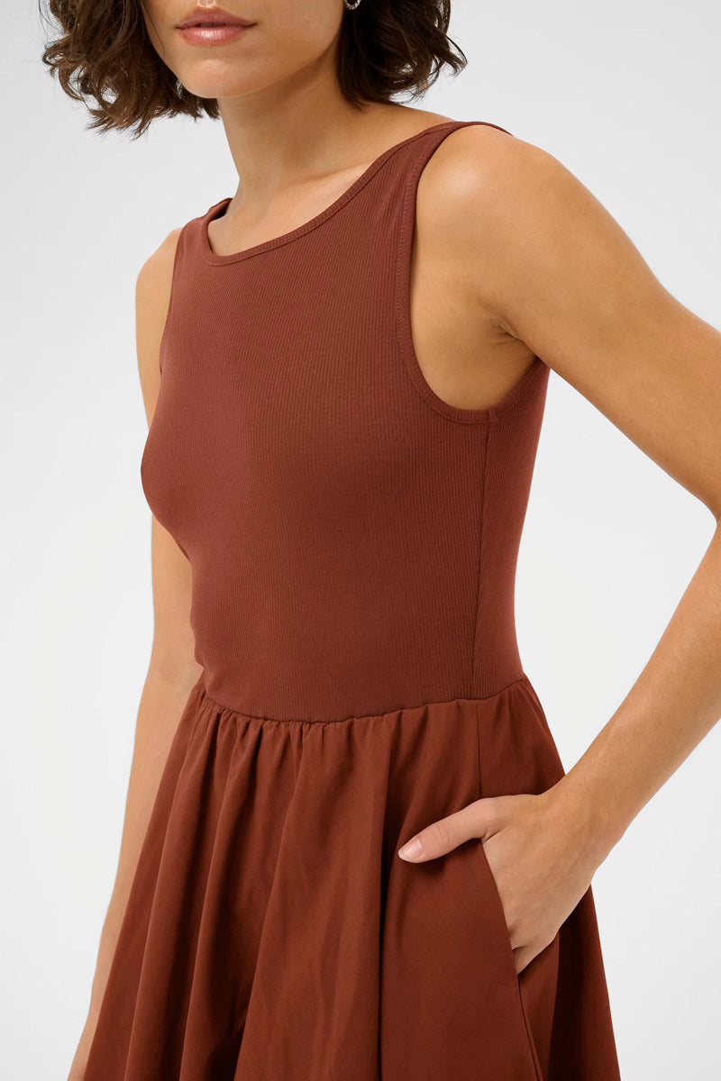 KAFFE KAkirtsen Dress Henna