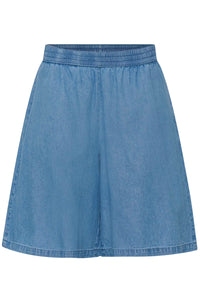 KAFFE KAjade Bermuda Shorts Mid Blue Chambray