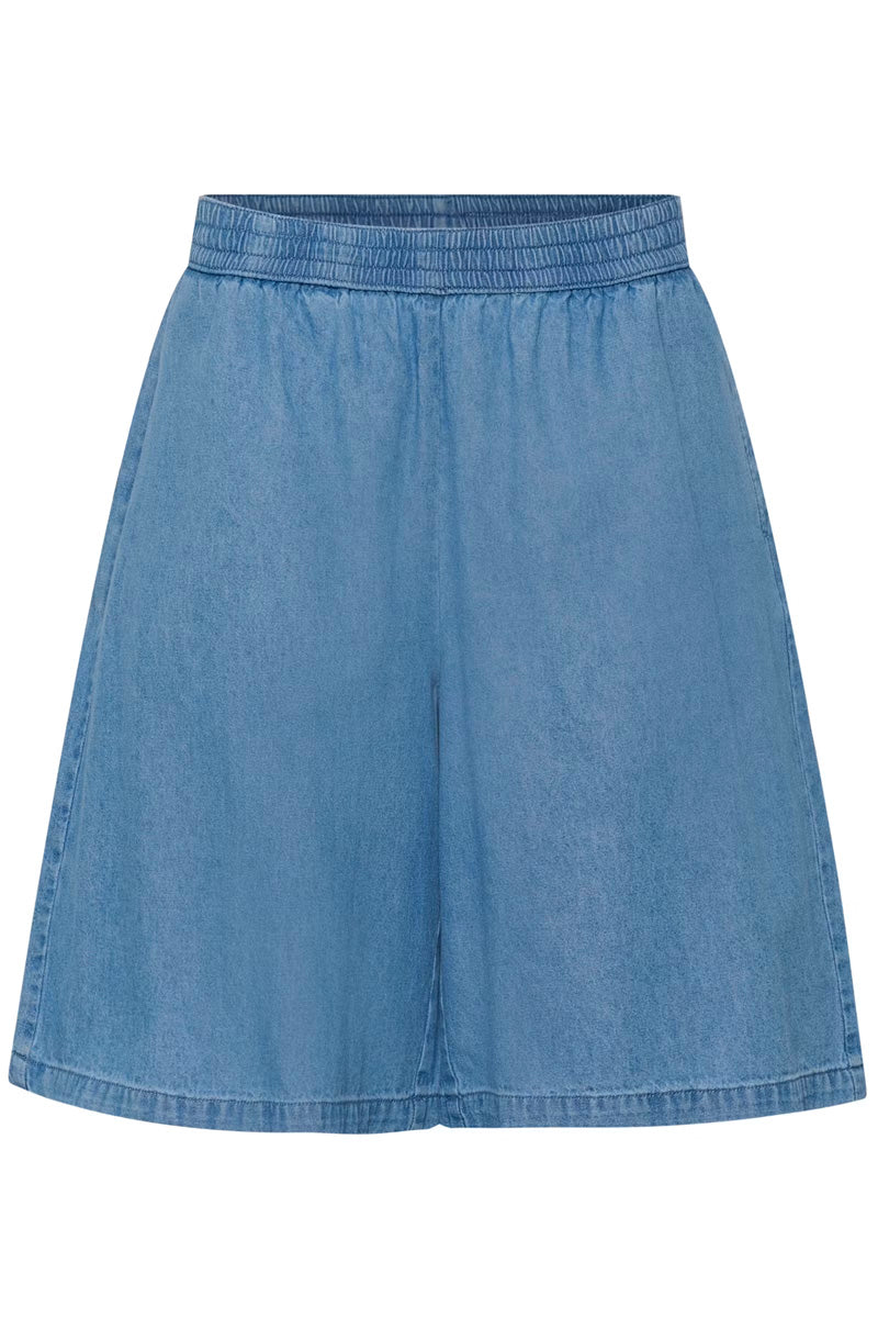 KAFFE KAjade Bermuda Shorts Mid Blue Chambray