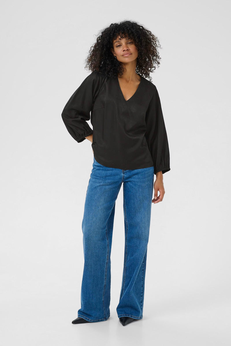 KAFFE KAida Blouse-Black