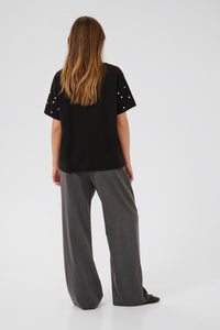 KAFFE KAnevil Trousers-Dark Grey