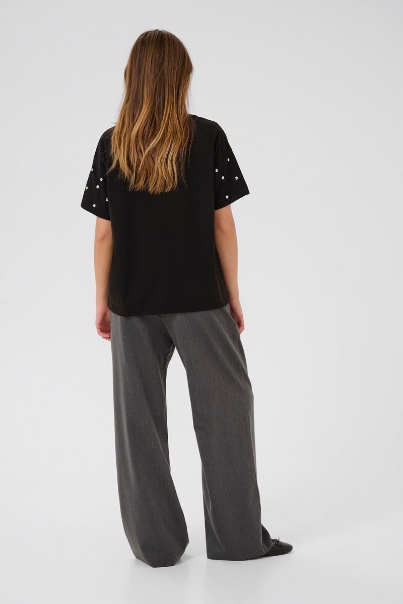 KAFFE KAnevil Trousers-Dark Grey