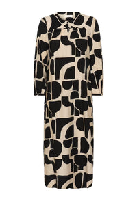 InWear LYNN IW Belted Dress Black Soft Blocks