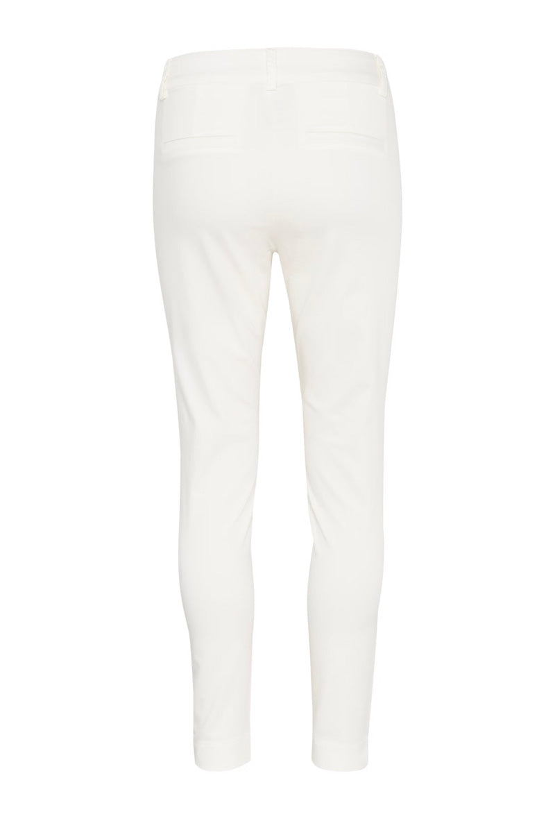 KAFFE KAlea Chino Pant Chalk White