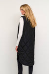 KAFFE KAmeria Quilted Gilet Waistcoat-Black