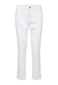 KAFFE KAzelina HW Straight Jeans Chalk