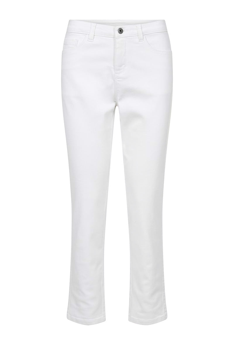 KAFFE KAzelina HW Straight Jeans Chalk