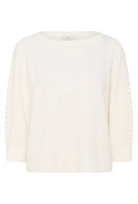 KAFFE KAbetty Pullover Chalk White