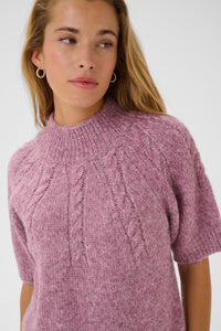 KAFFE KAcuba Turtleneck Pullover Tulipwood Melange