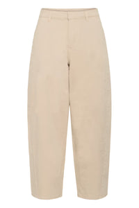KAFFE KAmette Barrel Trousers Feather Grey