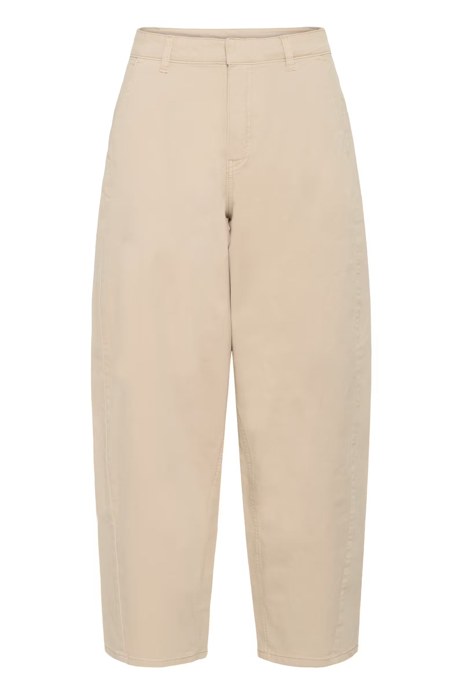 KAFFE KAmette Barrel Trousers Feather Grey