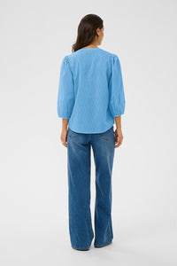 KAFFE KAgabriela Blouse-Azure Blue