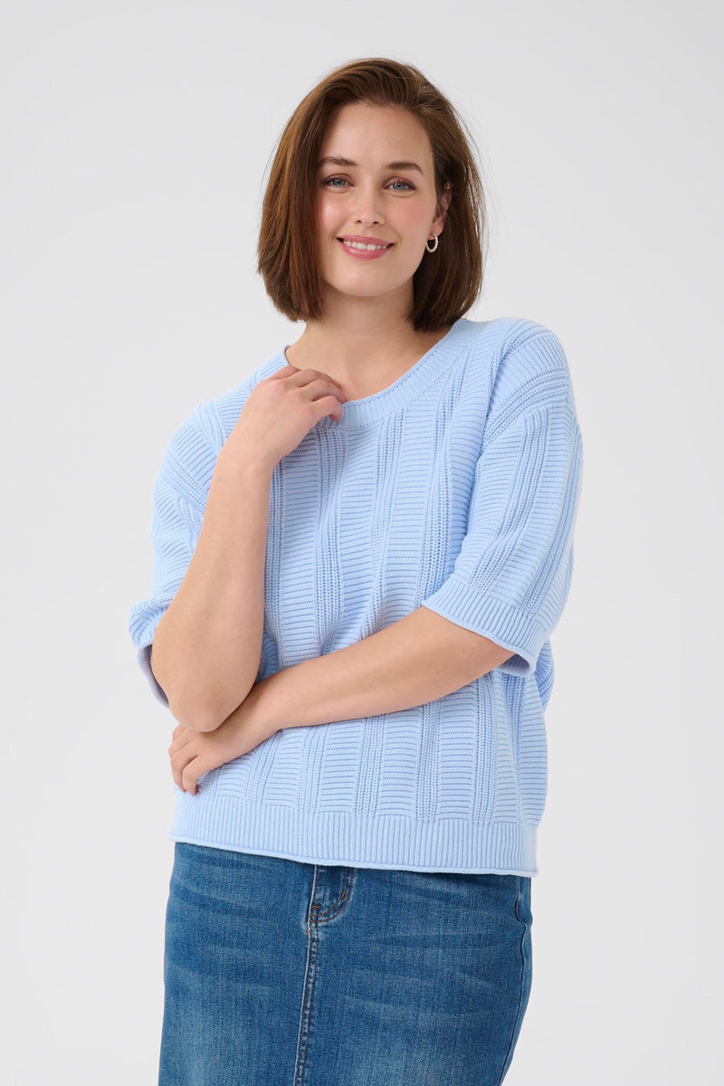 KAFFE KAwhitney Pullover-Windsurfer Blue