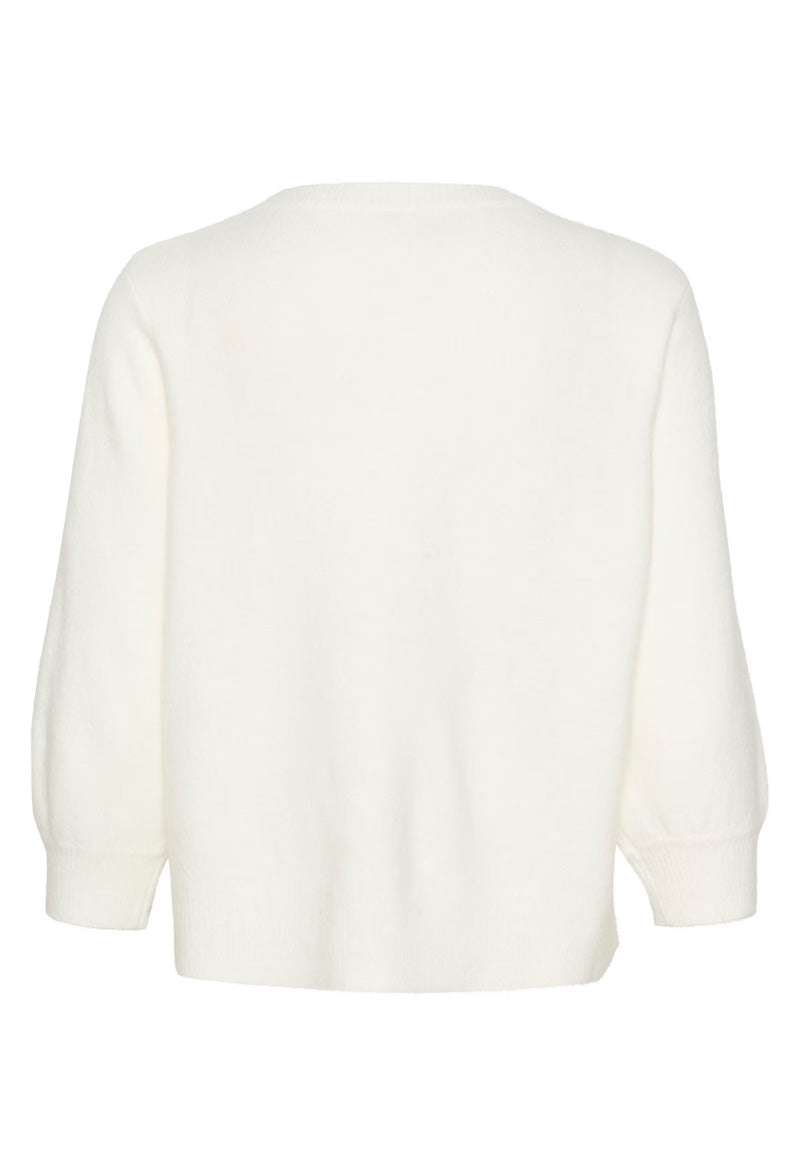 KAFFE KAmerideth Pullover Chalk White