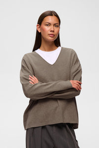 InWear TILDA IW V-Neck Sweater Cinder Melange