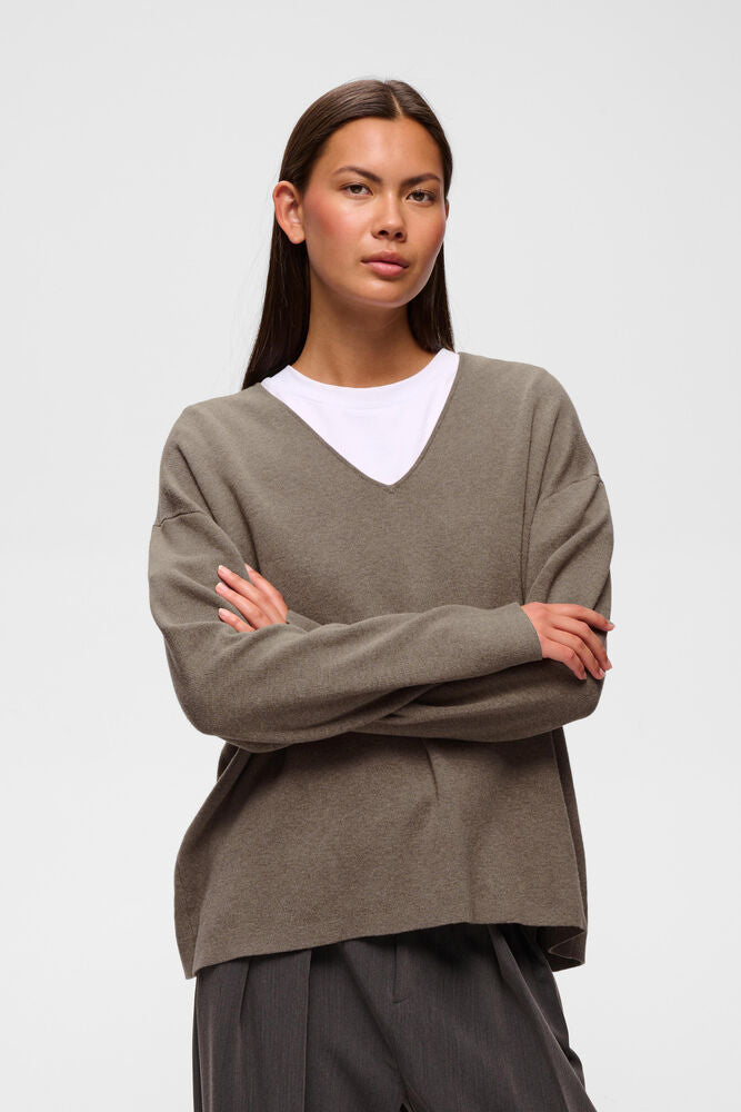 InWear TILDA IW V-Neck Sweater Cinder Melange