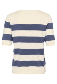 KAFFE KAlizza Pullover Striped Indigo Blue/White