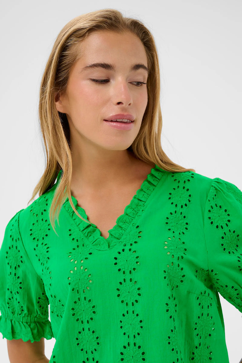 KAFFE KAdona Blouse Bright Green