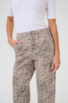 KAFFE KAlisa Cropped Jeans Abstract Leopard