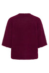 KAFFE KAemillie Crop Pullover Windsor Wine