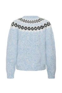 KAFFE KAberta Pullover Blue Melange