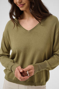 KAFFE KAlizza Mai Pullover-Aloe