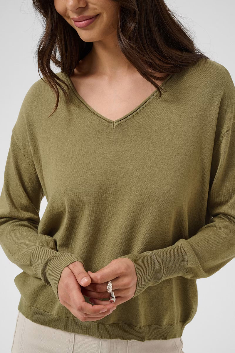 KAFFE KAlizza Mai Pullover-Aloe