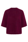 KAFFE KAemillie Crop Pullover Windsor Wine