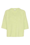KAFFE KAemilie V-Neck Pullover Lettuce Green