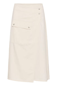 InWear GLADYS IW Denim Wrap Skirt Ecru Melange