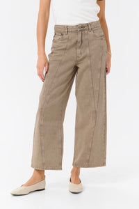 KAFFE KArania HW Jeans Washed Taupe