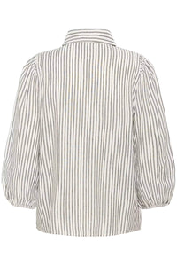 KAFFE KAmilia 3/4 SL Shirt Black/Chalk White Stripe