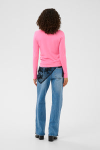 KAFFE KAlizza Boatneck Pullover Pink Power