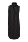 KAFFE KAmeria Quilted Gilet Waistcoat-Black
