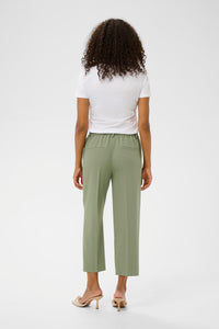 KAFFE KAsakura Cropped Trousers-Sea Spray