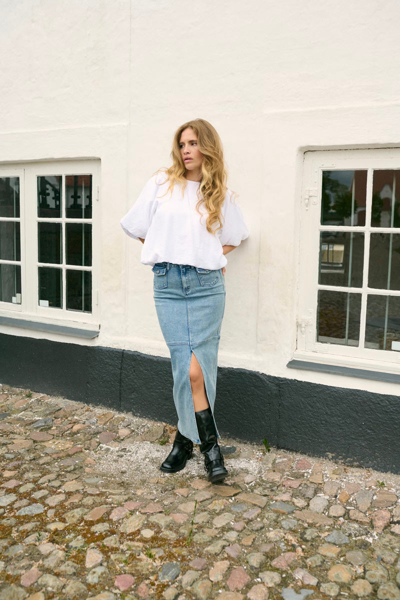 KAFFE KAgabby Blouse Optical White