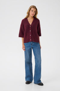 KAFFE KAlabis Cardigan-Windsor Wine