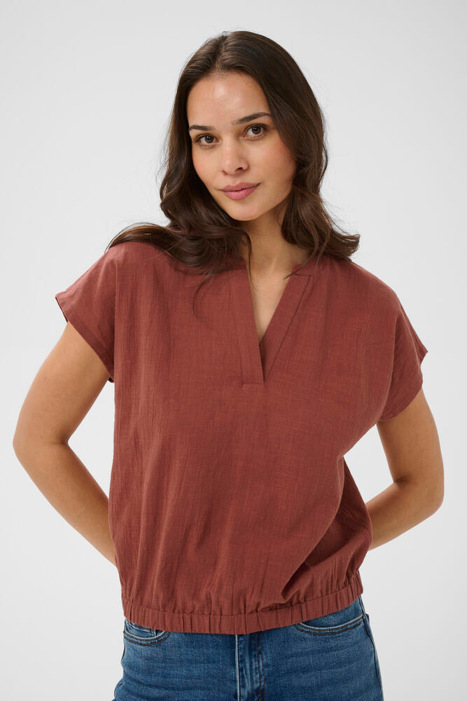 KAFFE KApauline Blouse Henna