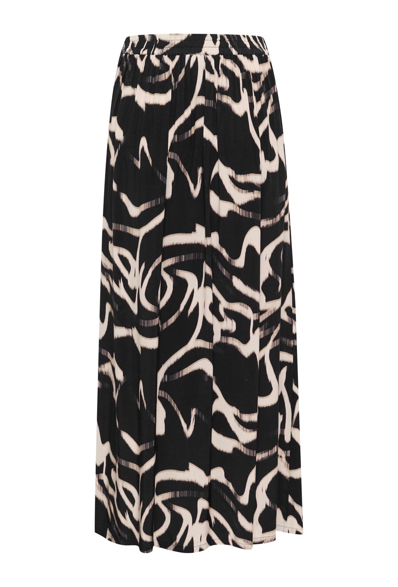 KAFFE KAmartha Maxi Skirt Black/Stone