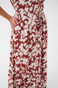 KAFFE KAevie Skirt Henna/Chalk