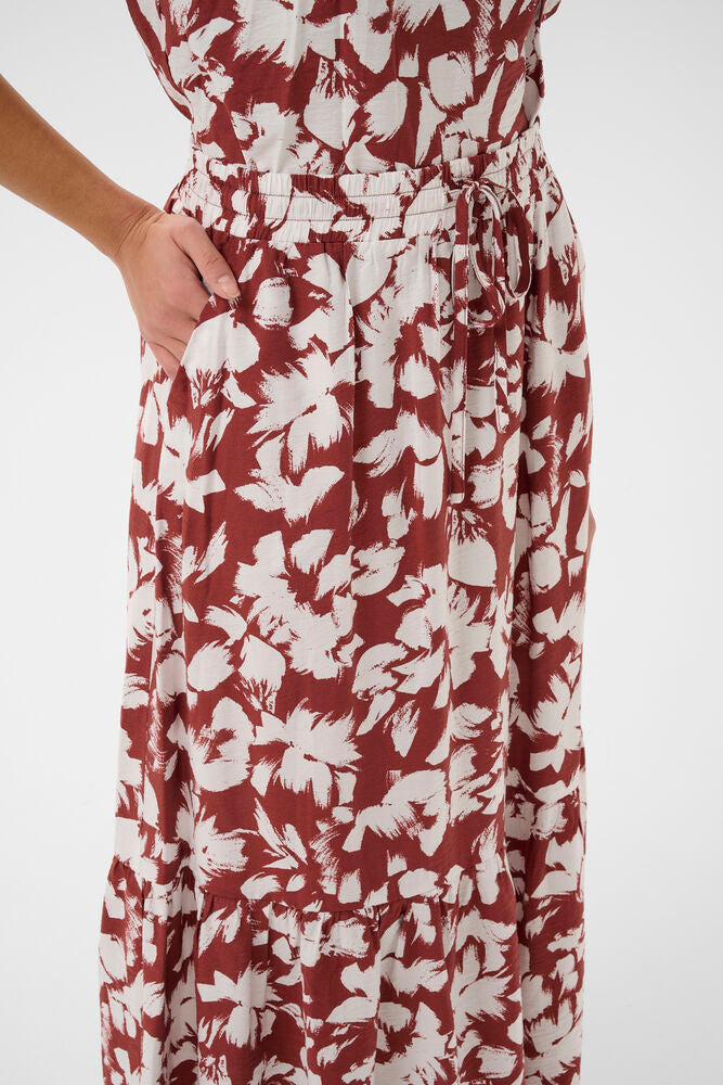 KAFFE KAevie Skirt Henna/Chalk