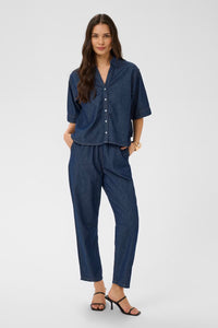 KAFFE KAjade Shirt Dark Blue Chambray