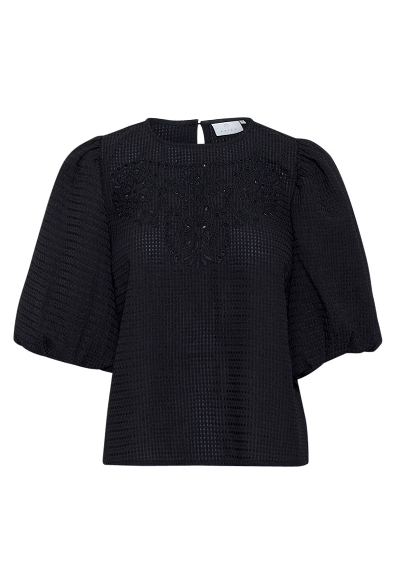 KAFFE KAmelani Blouse-Deep Black